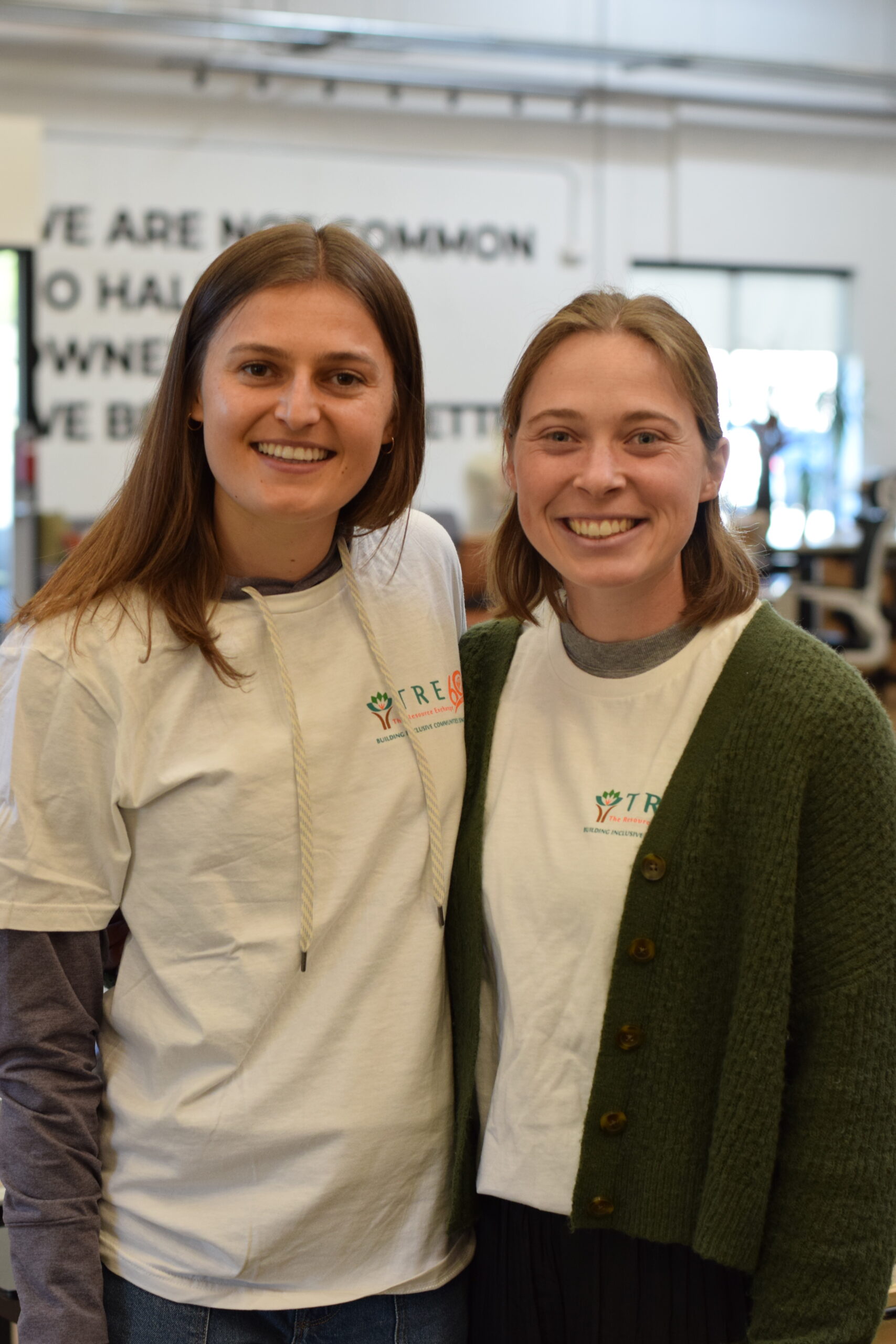 Medical students Grace and Cabrey at the TRE toy adapting event